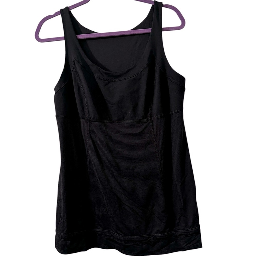 Lululemon Ta Ta Topper Tank Top Women’s Size 10, Black With Drawstring Bottom